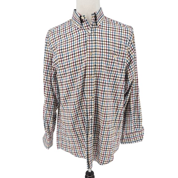 Orvis Other - ORVIS Country Twill Checkered Button Down Long Sleeve Shirt Men's Medium